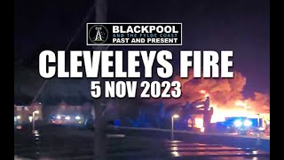 Cleveleys Fire  Jubilee Gardens Nov 2023 [upl. by Nnylirret]