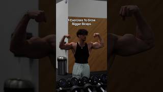 4 Exercises To Grow Bigger Biceps🦾 [upl. by Claybourne]