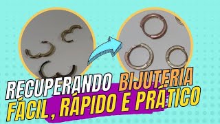 COMO RECUPERAR A BIJUTERIA OXIDADAESCURA PELO USO USANDO APENAS 1 PRODUTO QUE NÃO É PASTA DE DENTE [upl. by Aikimat]