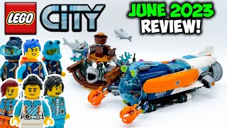 DeepSea Explorer Submarine Review LEGO City Set 60379 [upl. by Ellenehc106]