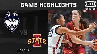 Iowa State vs 4 UConn Game Highlights  202425 Big 12 Women’s Basketball [upl. by Agemo168]