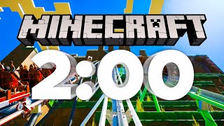 2 Minute Timer Roller Coaster MINECRAFT [upl. by Eskill263]