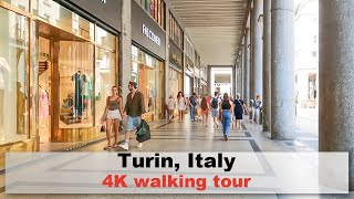 Turin Italy  4K Virtual Walking Tour [upl. by Preciosa997]