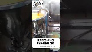 Stainless Steel Colloid Mill 3hp  Indian Machine Mart [upl. by Iad]