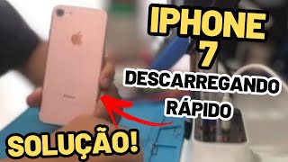 COMO RESOLVER IPHONE 7 DESCARREGANDO RAPIDO BATERIA INCHADA BATERIA ESTUFADA  CUIDADO [upl. by Femmine]