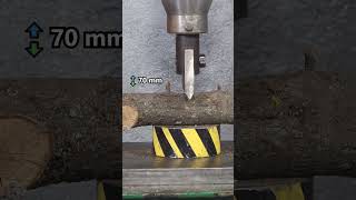 hydraulic press vs wood hydraulicpress presswood [upl. by Varden943]