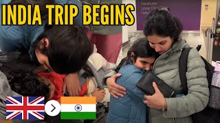 GOING TO INDIA TODAY  EMOTIONAL GOODBYE MOTHER DAUGHTER KI  INDIAN FAMILY IN UK 🇬🇧 [upl. by Nauqes674]