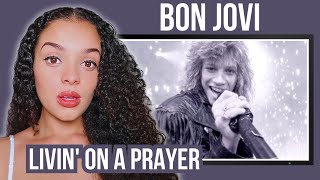 FIRST TIME HEARING Bon Jovi  Livin On A Prayer Reaction  Rere Reacts [upl. by Tyika]