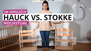 Hochstuhl  Newborn Sets Vergleich Stokke Tripp Trapp vs Hauck Alpha Plus [upl. by Riobard984]