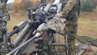 155 MM M777 Howitzer round can be seen flying [upl. by Seravaj]