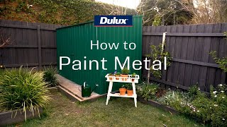 How to paint exterior metal  Dulux [upl. by Shanahan]