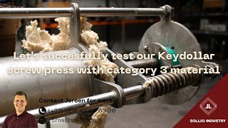 How we challenge our Keydollar screw press with collagen successfully [upl. by Dnumyar]