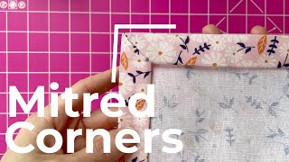 How to sew Mitred Corners on a Rolled Hem  Mitred Corners  Quick Method  SEW JESSALLI [upl. by Oflodur]