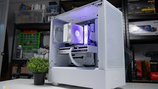 Ryzen 5  5600X  RTX 3060 12GB  Timelapse Clean AllWhite NZXT Build [upl. by Nage427]