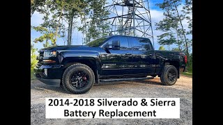 DIY 2014  2018 Silverado Sierra Battery Replacement  How To [upl. by Atinihc]