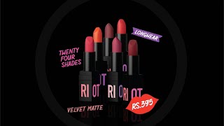 Chambor Matte Riot Lipstick [upl. by Ellan]