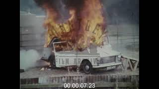 Film Crew Put Out Flaming Vehicles 1970s  Archive Film 1066292 [upl. by Debi]