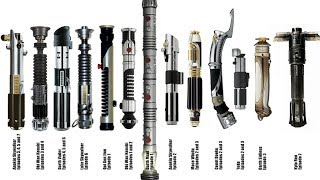 EVERY SINGLE Lightsaber Type in Star Wars [upl. by Ahsilram387]