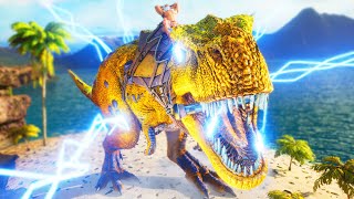 Taming All The Elemental Dinosaurs  ARK MEGA Modded Survival [upl. by Reimer]