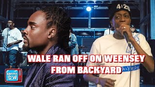 Wale Ran Off On Weensey From Backyard Band  No Loyalty True Story [upl. by Suirad]