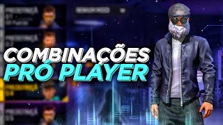 COMBINAÇÕES PRÓ PLAYER • MELHORES COMBINAÇÕES DE ROUPAS NO FREE FIRE [upl. by Dej]