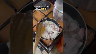 Cabbagemushed Arrowrootscooking homecooking cookingclass cookingtime healthycooking chef [upl. by Stanislas579]