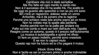 Emis Killa  Non è Facile LYRICSTESTO TERZA STAGIONE [upl. by Edurtreg]