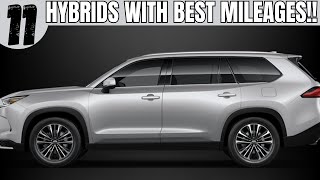 Top 11 Hybrid SUVs With the Most Incredible gasoline mileage in 2024 [upl. by Turpin]