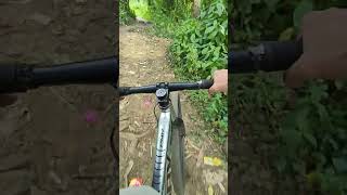 Full rigid single speed MTB on dirt paths [upl. by Dao]