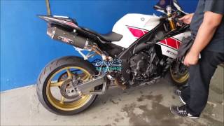 Yamaha YZFR1 Bazzaz ZFi Dyno Tuning amp Yoshimura Exhaust  Motodynamics Technology Malaysia [upl. by Atarman]