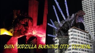 How To Make A Shin Godzilla Diorama Burning City Display Tutorial [upl. by Sucramel901]