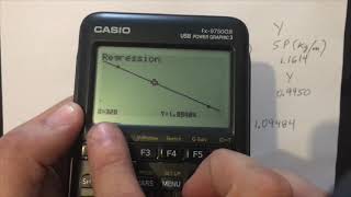 Como interpolar  Interpolación lineal con calculadora casio fx9750GIII [upl. by Najtsirk]