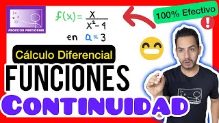 ✅CONTINUIDAD de FUNCIONES en un PUNTO  PASO a PASO CÁLCULO DIFERENCIAL [upl. by Annel]