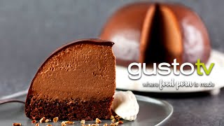 Triple Chocolate Mousse Bombe Cake [upl. by Nelie]