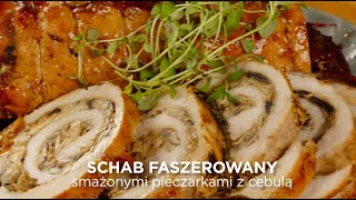 Schab faszerowany smażonymi pieczarkami z cebulą  Sokołów [upl. by Weider]