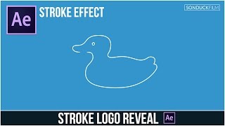 After Effects Tutorial Stroke Logo Reveal Outline Effect [upl. by Allerim802]