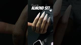 Almond nails🤍 nails nailart nailinspo ducknails naildesign nailtutorial shorts nailpolish [upl. by Ytsirhc]