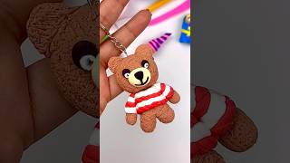 🐻 DIY How to make Cute Pink Teddy Bear using polymer clay  Easy Valentine Day Gift Idea  Easy Step [upl. by Lali]