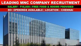 💥Top MNC company recruitment🔥₹18000 Salary  Chennai Job Vacancy 80 Opening available💥 [upl. by Idna]