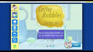 109 ABC Mouse Level 3 Lesson 54  Reading  The Letter W  Letter Bubbles [upl. by Reine]