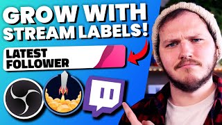 How to Add Stream Labels to OBS Studio With StreamElements [upl. by Alejo]