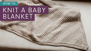 How to Knit a Corner to Corner C2C Baby Blanket  Glen Echo Free Blanket Knitting Pattern [upl. by Dust]