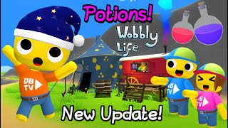 NEW UPDATE amp NEW WIZARD POTIONS IN WOBBLY LIFE 👀 [upl. by Sobmalarah518]