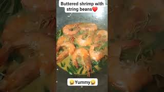 Buttered shrimp with string beans [upl. by Feilak]