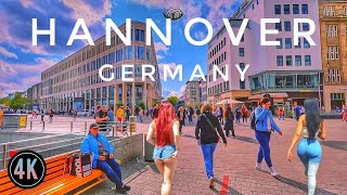 Hannover Germany 🇩🇪 Walking Tour 4K Video [upl. by Aleda]