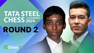 Friends Or Foes Anish v Vidit Prodigies Clash Pragg v Nodirbek Wholl Lead Tata Steel 2024 Rd 2 [upl. by Siraved837]