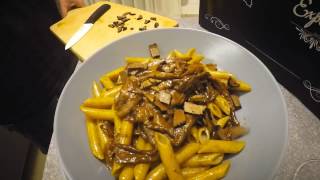 La ricetta pasta funghi e tartufo  prodotti marchigiani  Chef per un giorno con Eppoi [upl. by Elrae]