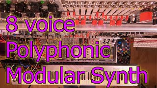 Making a 8 voice polyphonic with a modular synth [upl. by Avla]