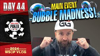 THE BIGGEST MAIN EVENT BUBBLE EVER  Daniel Negreanu 2024 WSOP VLOG Day 44 [upl. by Ennadroj]