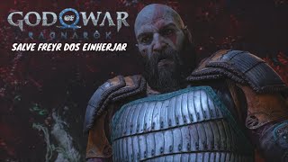 God Of War Ragnarok  Salve Freyr Dos Einherjar Gameplay Em Português PT  Br [upl. by Niret735]